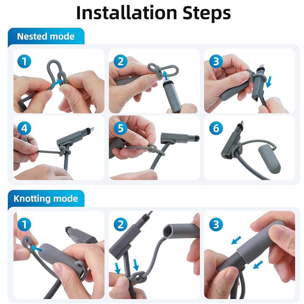 Waterproof Silicone Cable End Caps for Starlink Gen 3/Gen 2 (2 Pcs) - Evooor