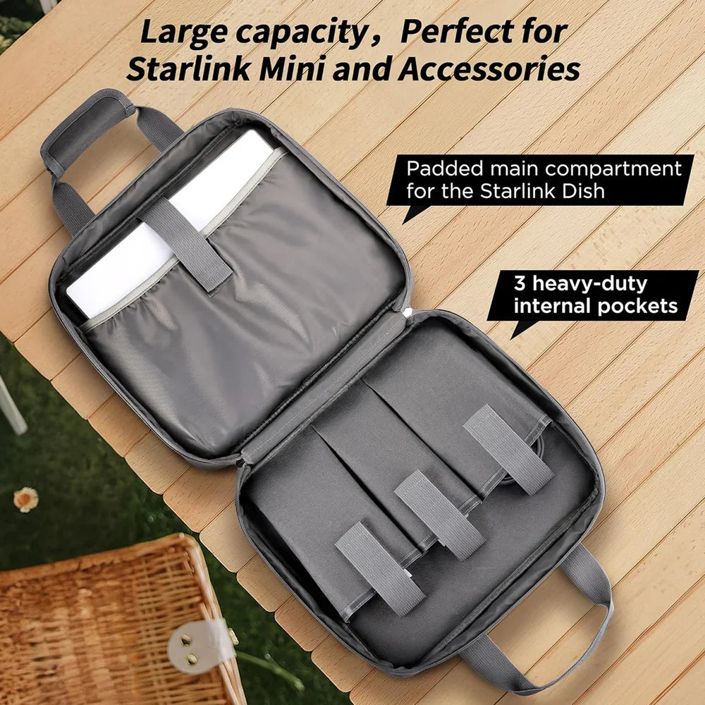 Portable Carrying Bag for Starlink Mini Satellite Internet Dish & Accessories - Evooor
