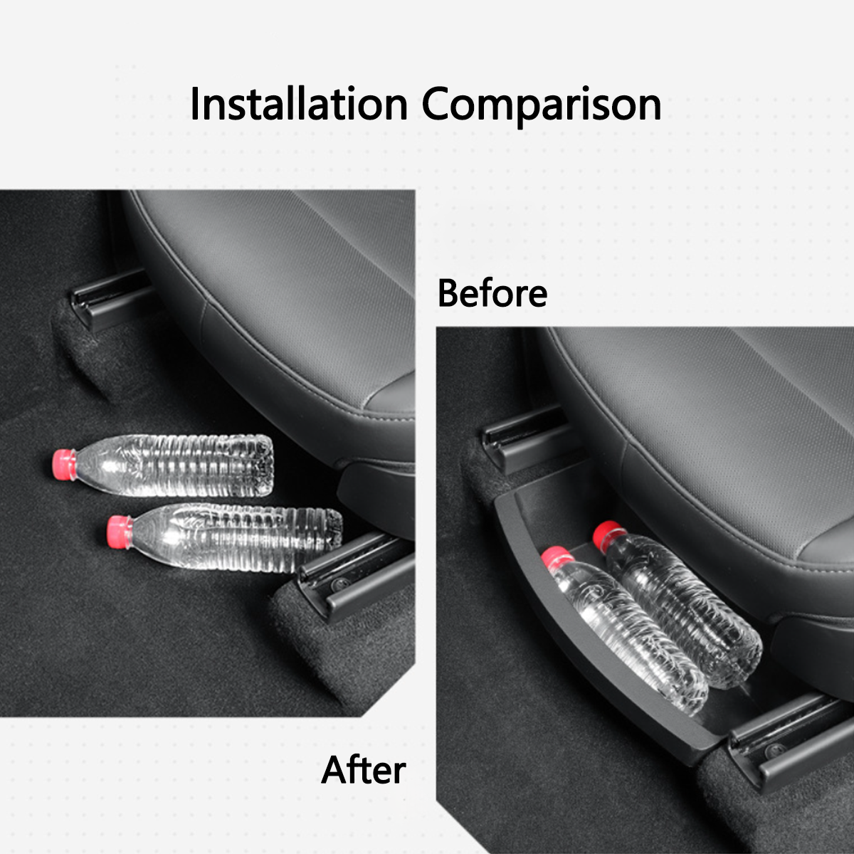 Underseat Organizer for Tesla Model Y 2021+: Premium Storage Solution for Front Row - Evooor