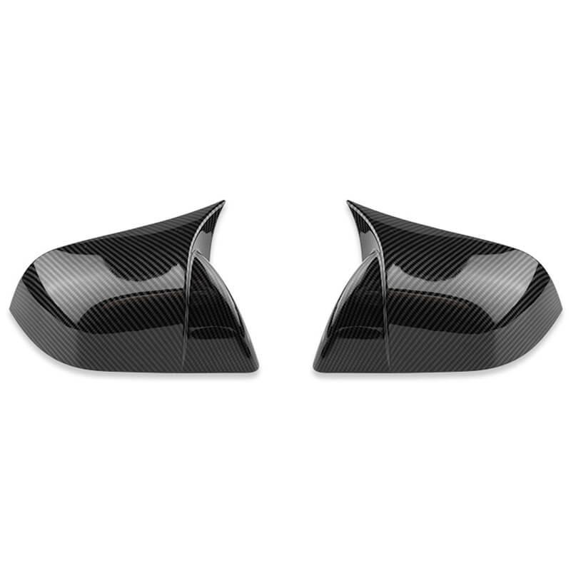 Carbon Fiber Mirror Caps with GT Style for Tesla Model 3 - Premium ABS Material, Pair (2017-2024) - Evooor