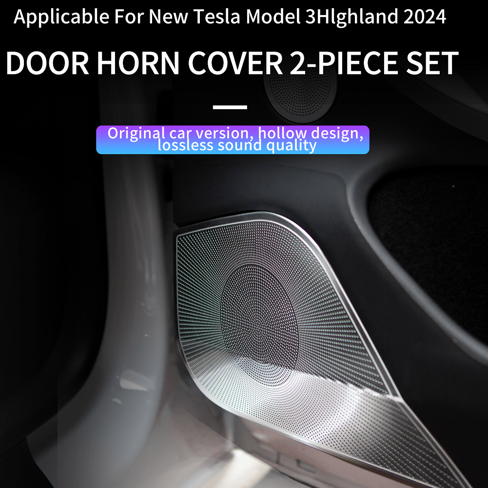 2024 Tesla Model 3 Highland Door Speaker Protective Cover Rear Exhaust Air Vent Protective Cover - Evooor