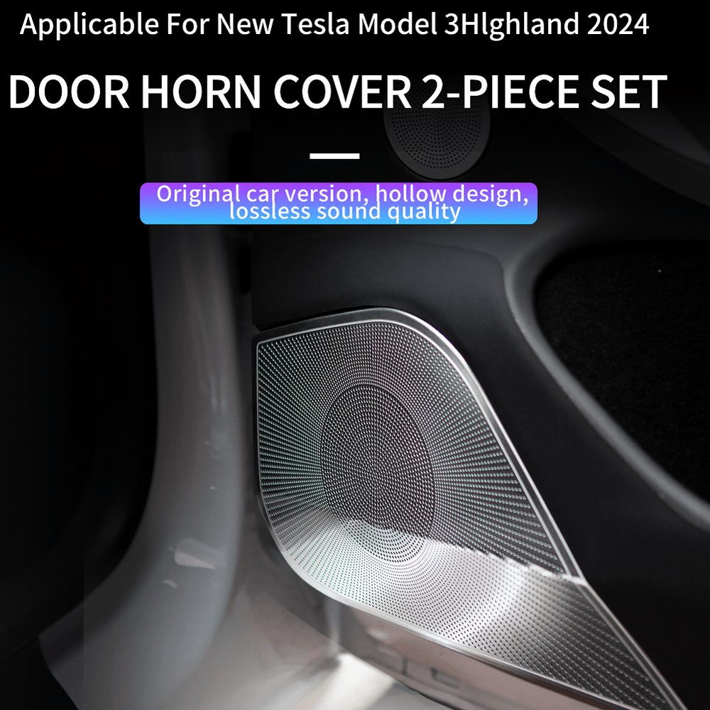2024 Tesla Model 3 Highland Door Speaker Protective Cover Rear Exhaust Air Vent Protective Cover - Evooor
