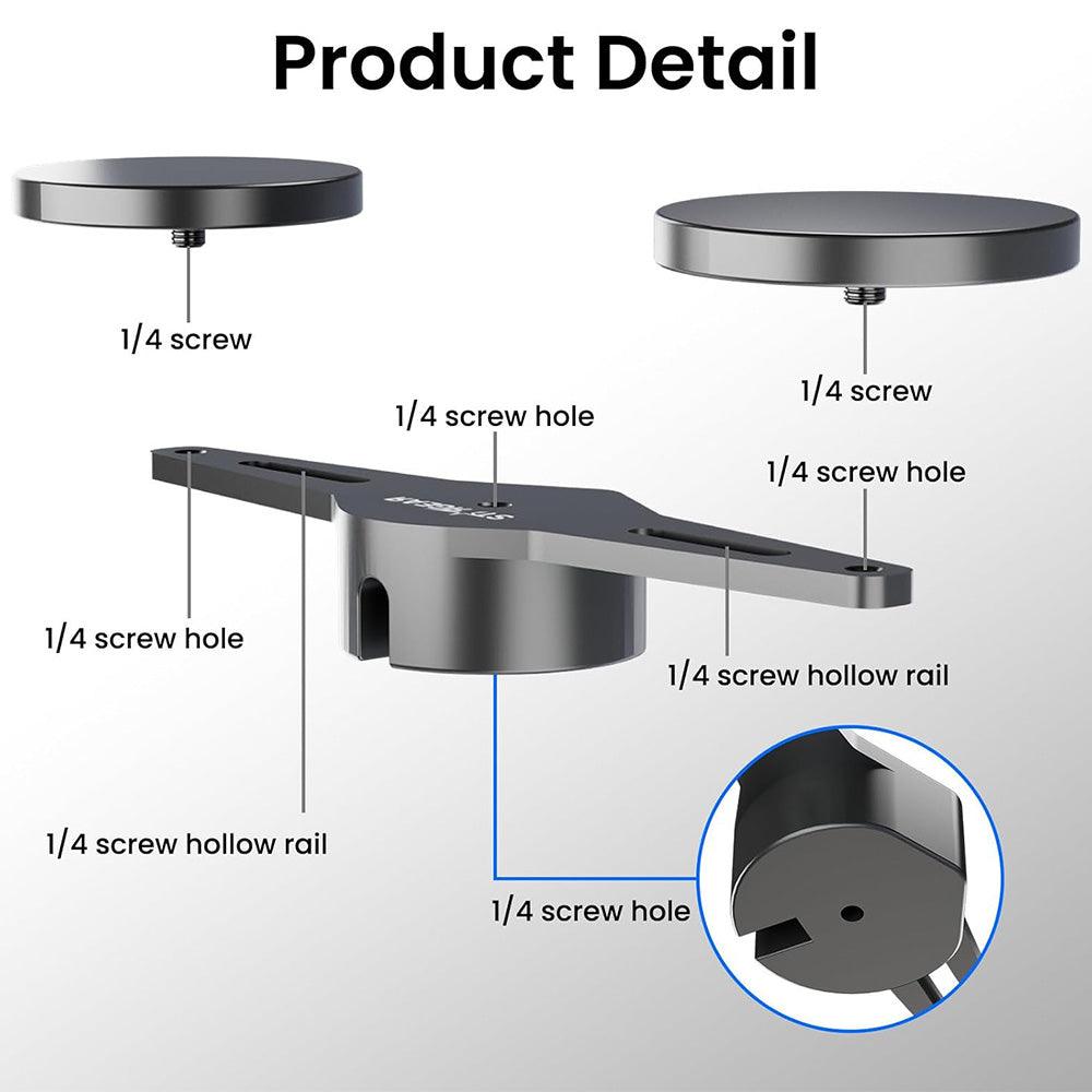 1/4'' Threaded Heavy-Duty Magnetic Bases for Starlink Mini - Evooor