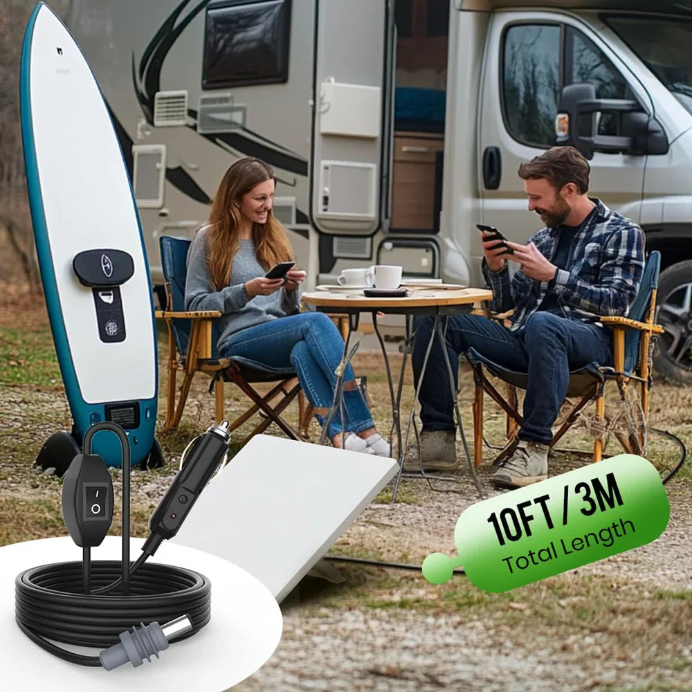 High-quality 10ft Car Charger Cable with Switch for Starlink Mini - DC Power Cord for Improved Performance - Evooor