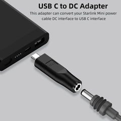USB-C to DC Power Adapter Cable for Starlink Mini - Fast Charging Solution - Evooor