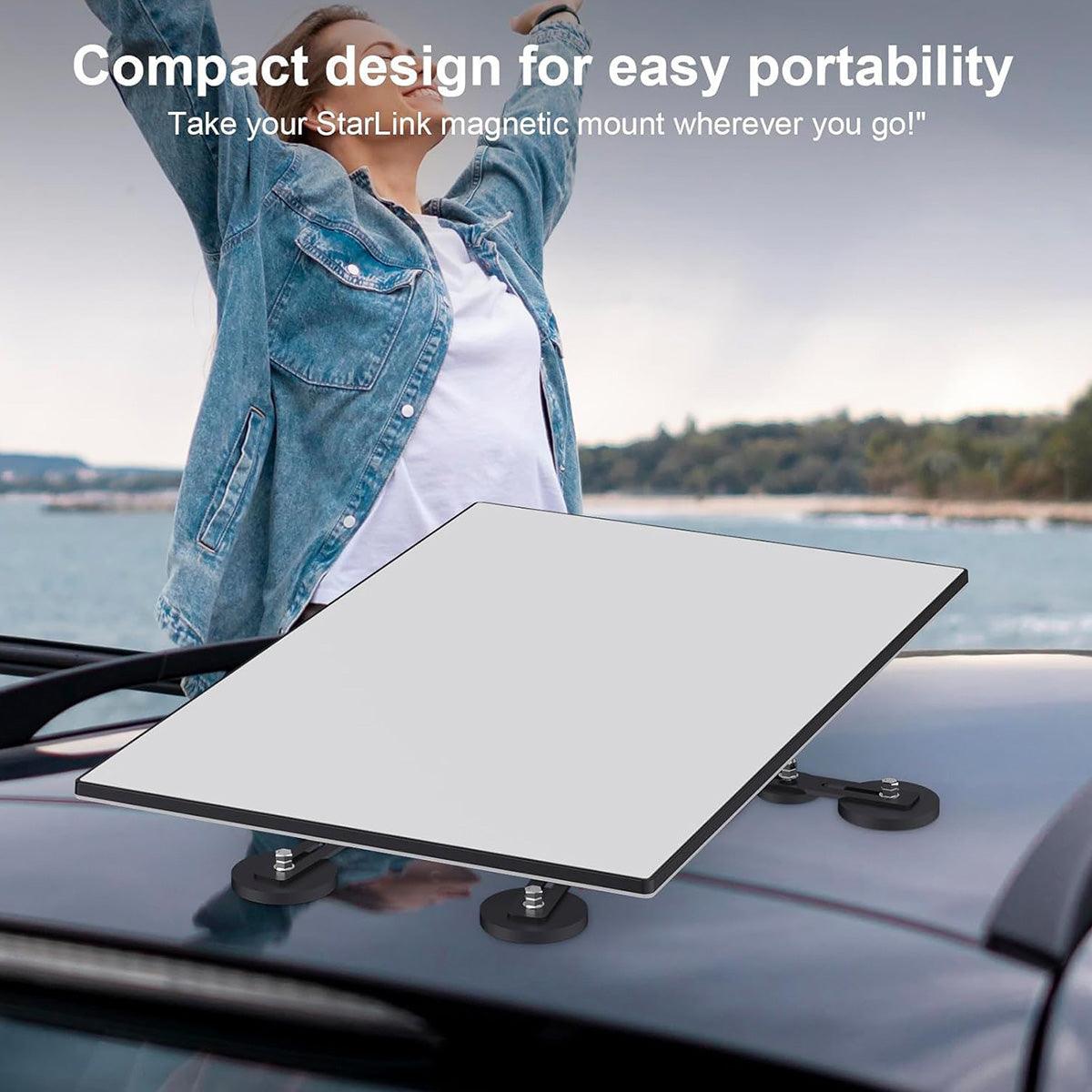 Adjustable Magnetic Roof Mounting Kit for Starlink Gen 3 - Evooor