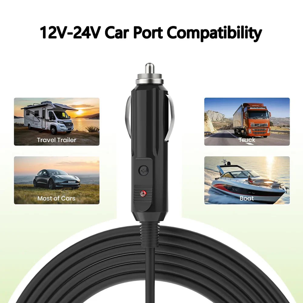 High-quality 10ft Car Charger Cable with Switch for Starlink Mini - DC Power Cord for Improved Performance - Evooor