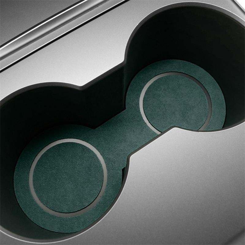 Model 3/Y Alcantara Cup Coaster Pad - Stylish and Durable Interior Accessory For Tesla(2019-2023） - Evooor
