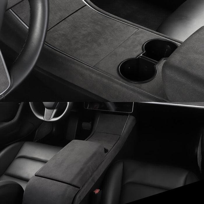 Model 3/Y Alcantara Center Console Cover for Tesla(2017-2023) - Evooor