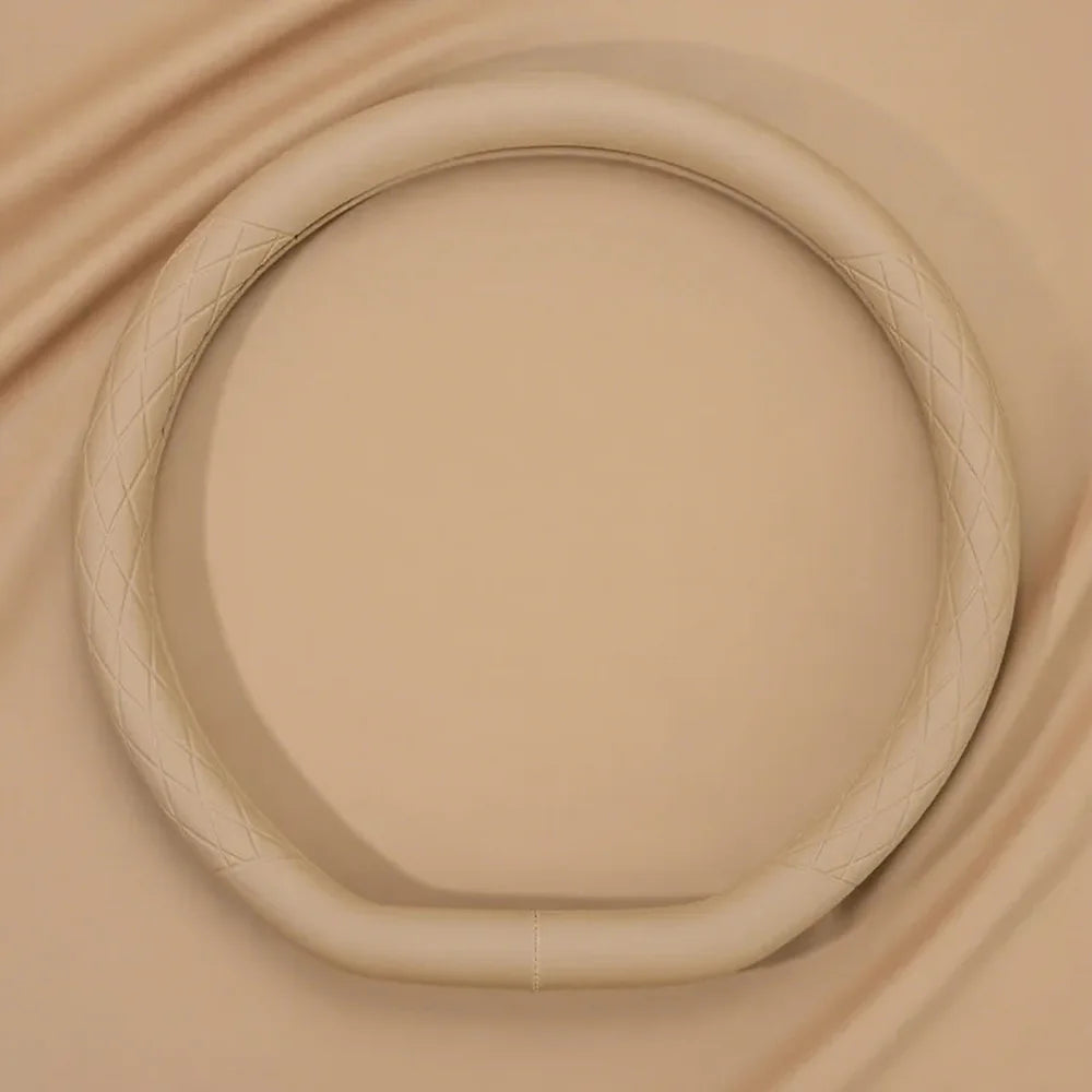 Nappa Leather D-Shaped Steering Wheel Cover For VW ID.3 2025 - Evooor