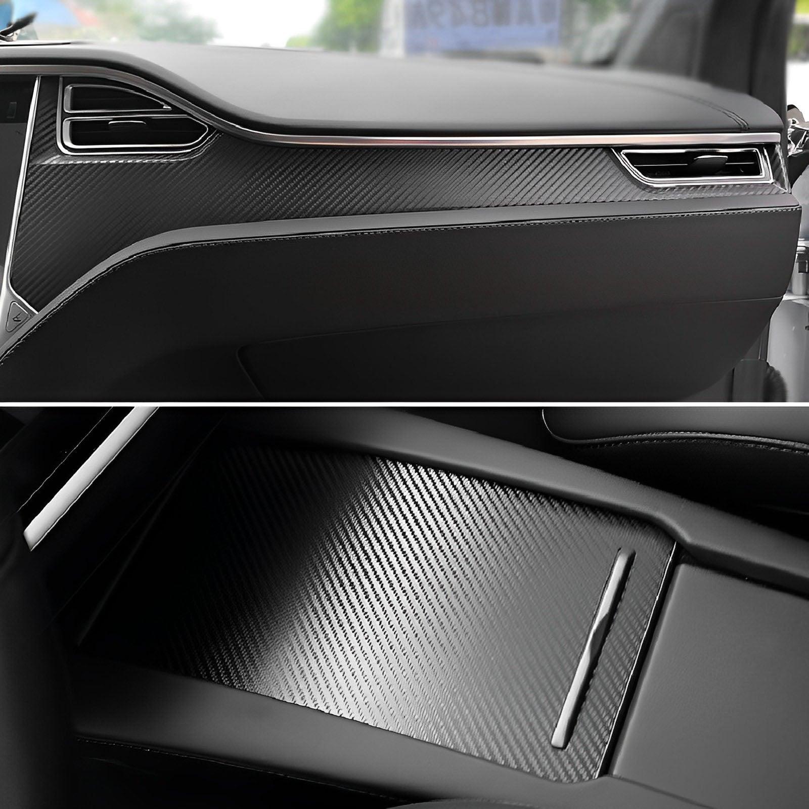 Premium Quality Tesla Model X Carbon Fiber Interior Wrap Set (2015-2020) - Enhance Your Car's Look! - Evooor