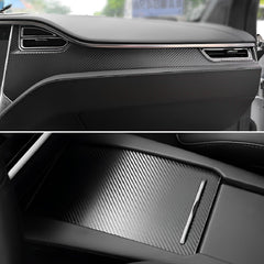 Premium Quality Tesla Model X Carbon Fiber Interior Wrap Set (2015-2020) - Enhance Your Car's Look! - Evooor