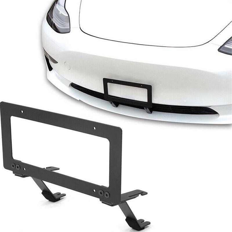 Tesla Model 3/Y No Drilling Front License Plate Frame Mount Holder Bracket - Evooor