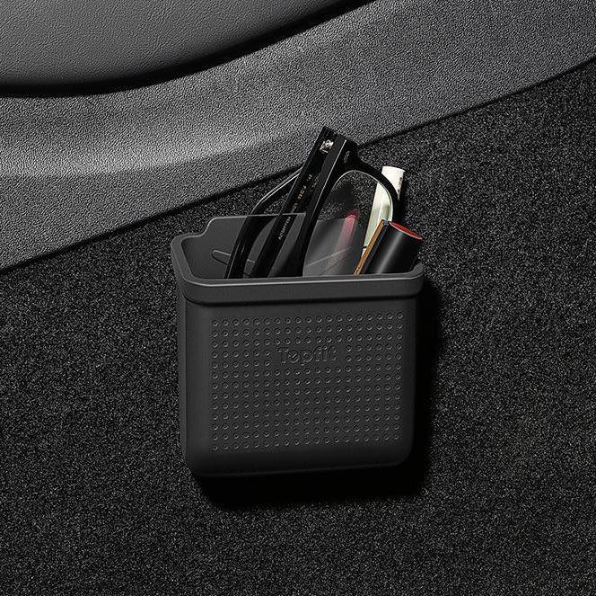 Model 3/Y Center Console Velcro Stick Storage Box Organizer for Tesla(2017-2023) - Evooor