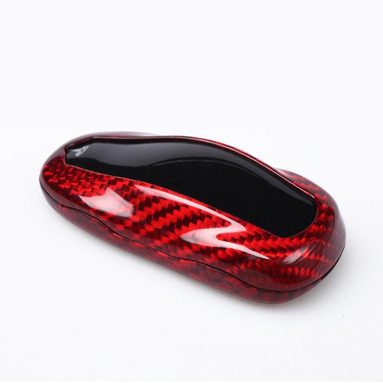 Model 3/Y/S [Real Carbon Fiber] Key Fob Cover, Key Fob Holder for Tesla(2012-2023) - Evooor
