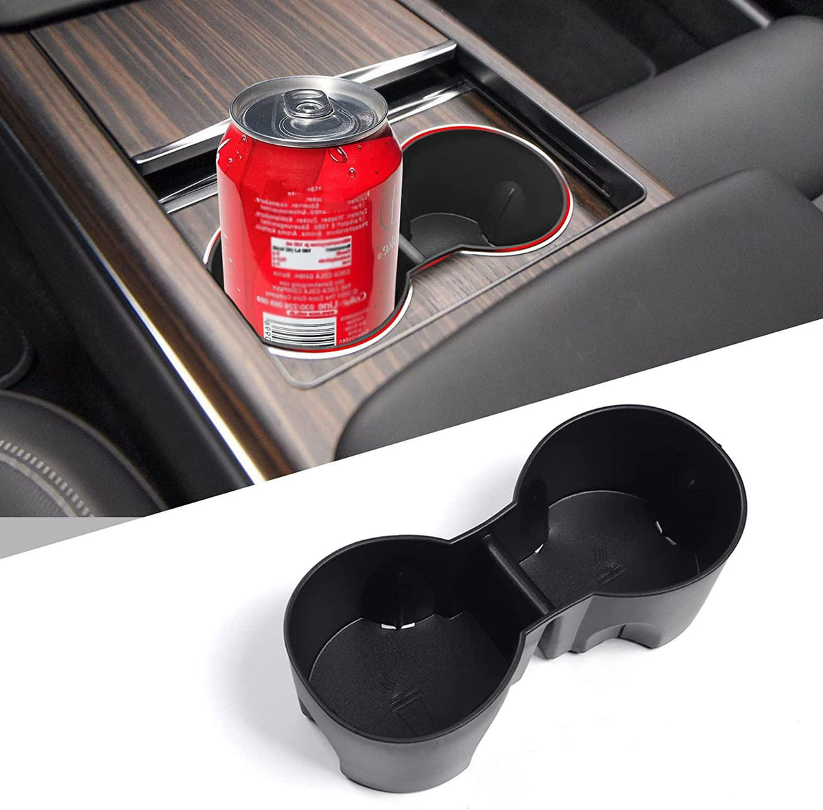 Model X/S Cup Holder Insert For Plaid/Long Range Version For Tesla (2021-2023)