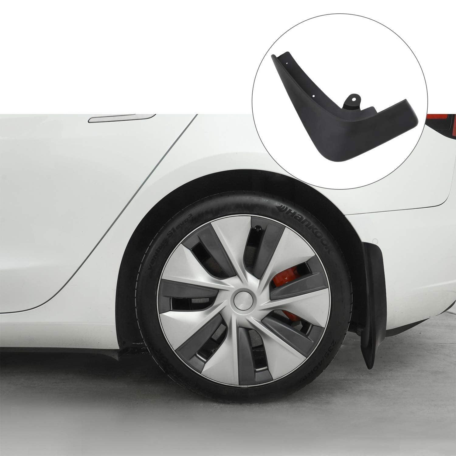 Durable Mud Flaps Set for Tesla Model X - 4 Pieces, Easy Installation (2015-2020) - Evooor