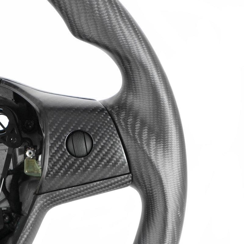 Luxury Full Carbon Fiber Steering Wheel Upgrade for Tesla Model 3 and Model Y - Evooor
