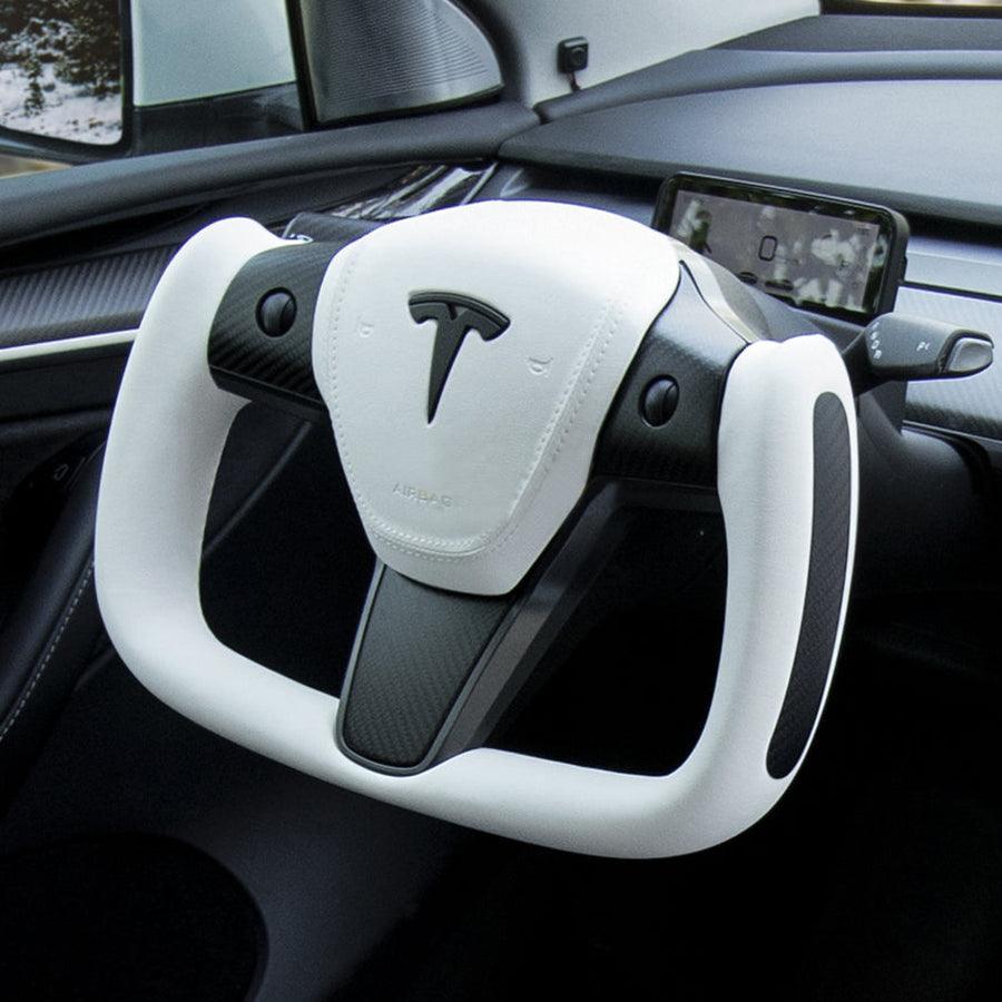 Tesla Model 3/Y Yoke Style Carbon Fiber Steering Wheel - Evooor