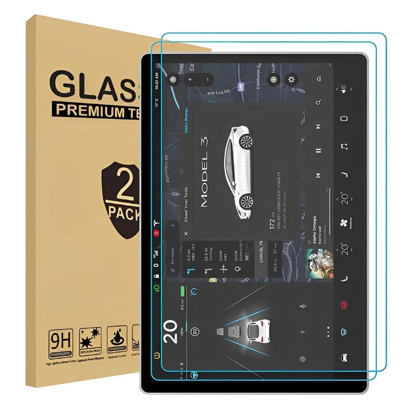 Model S/X Tempered Glass Screen Protector for Tesla (2021-2023) - Evooor