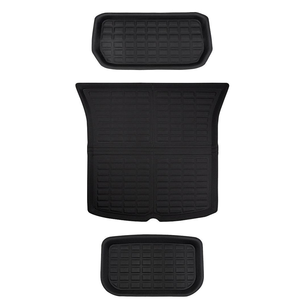 Custom-Fit Floor Mats And Liners 3D Lamination Cutting All-Weather For Tesla Model Y (2020-2024) - Evooor