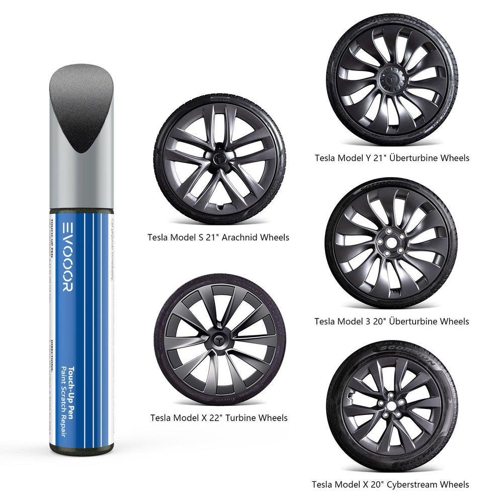 Tesla Model 3/Y/X/S Wheel Hub Repair Paint Pen - New Original Color Match Wheel Paint - Evooor