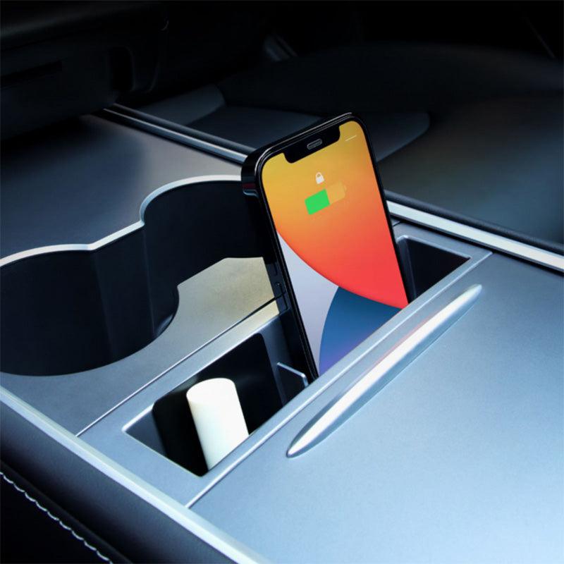 Tesla Model 3/Y Center Console Organizer with Phone Holder and Storage Compartment - 2021-2023 Model Years - Evooor