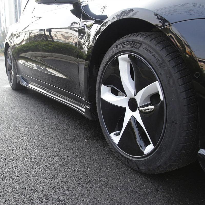 Aerodynamic Side Skirts for Tesla Model 3 - Enhance Performance and Style (2017-2023) - Evooor