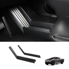 Lower Center Console Side Protective Covers  (Carbon Fiber Pattern ABS) for Cybertruck