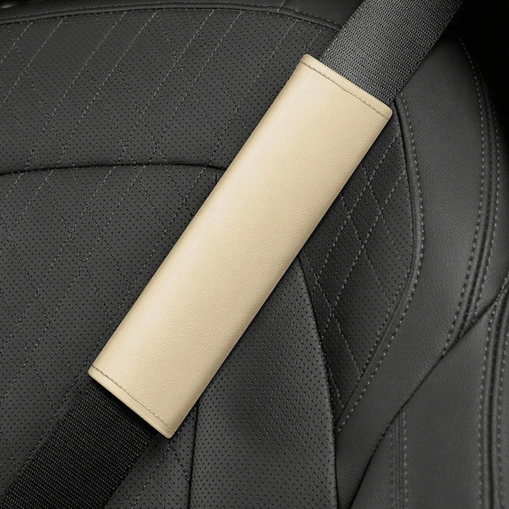 Leather Seatbelt Shoulder Strap Protector Covers For VW ID.3 2021-2025 - Evooor