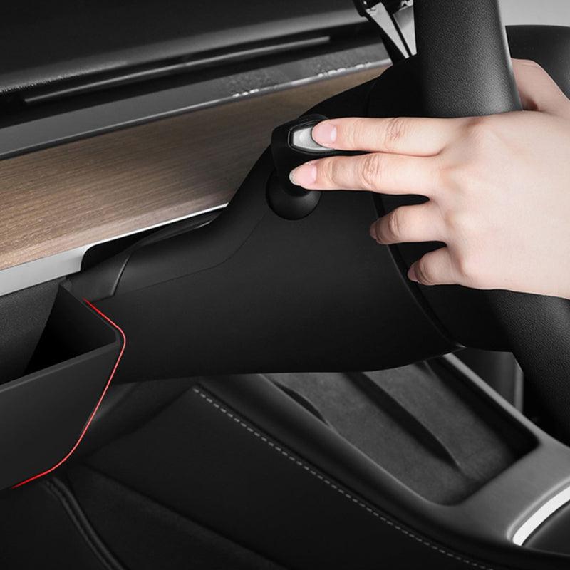 Tesla Model 3/Y Dashboard Storage Organizer - Premium Instrument Panel Box Organizer (2017-2023) with Easy Access Slot - Evooor