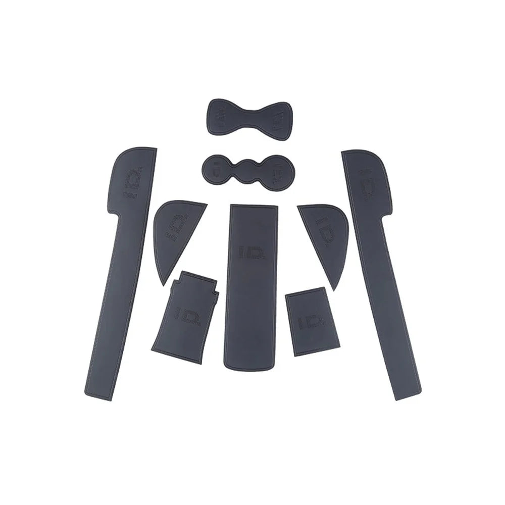 Leather Car Interior Slot Mats 9Pcs For VW ID.3 2021-2025 - Evooor