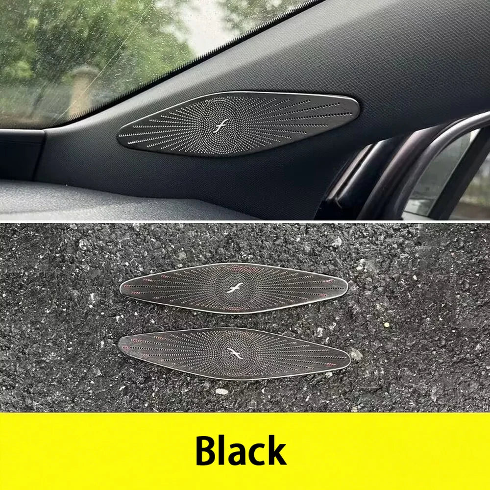 Stainless Steel A-Pillar Speaker Trim Sticker For VW ID.4 2021-2025(2PCS) - Evooor
