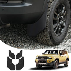 Schmutz fänger Splash Guards Vorne Hinterrad klappe, kein Bohrer-Kotflügel (4 Stück) für 2024 Toyota Land Cruiser LC250/J250