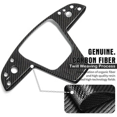 Premium Carbon Fiber Steering Wheel Cover Trim Panel - Compatible with Tesla Model S/X (2021-2024) - Sleek and Durable Upgrade