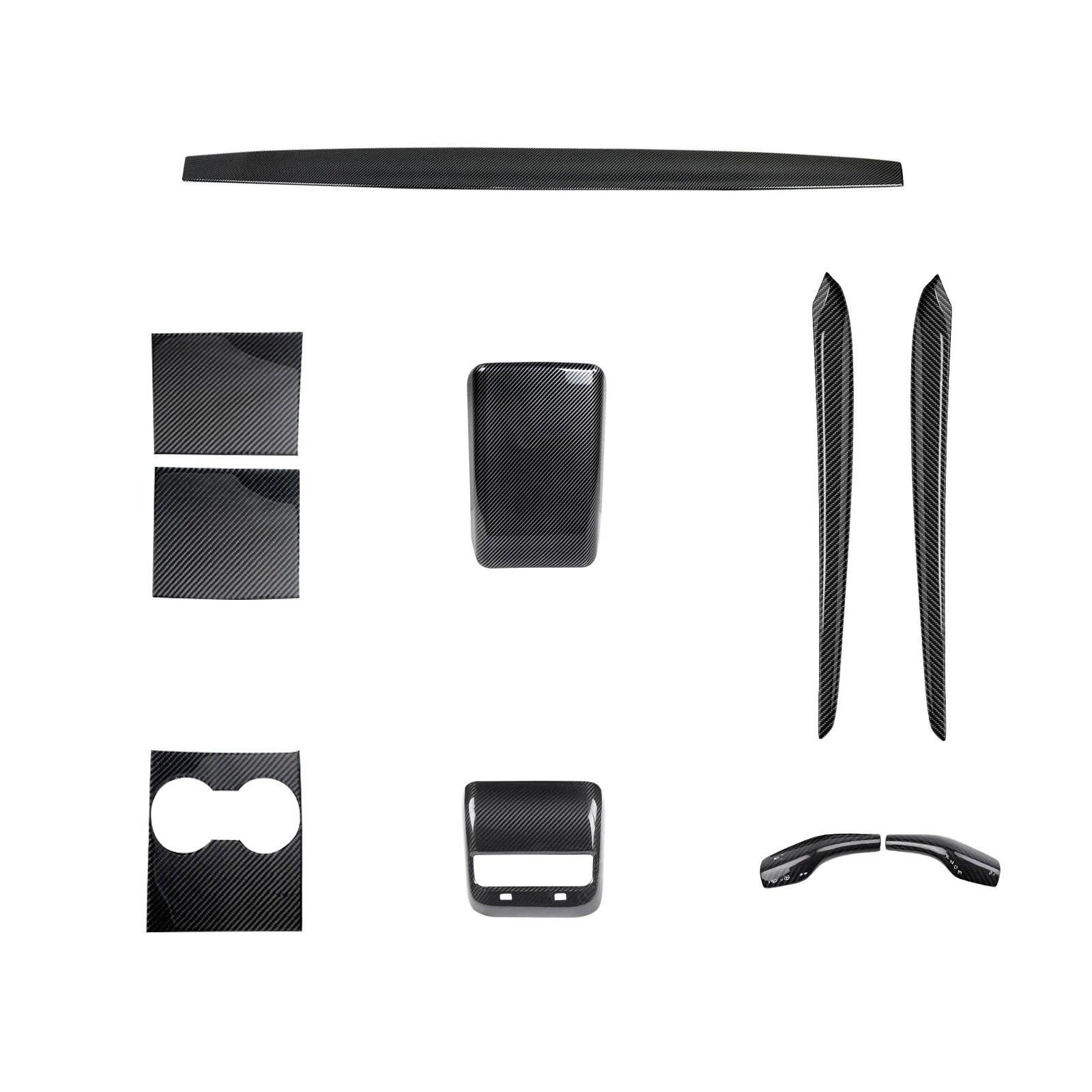 Premium Carbon Fiber Interior Trim Kit for Tesla Model 3 and Model Y - Upgrade Your Interior with High-Quality Wraps - Evooor