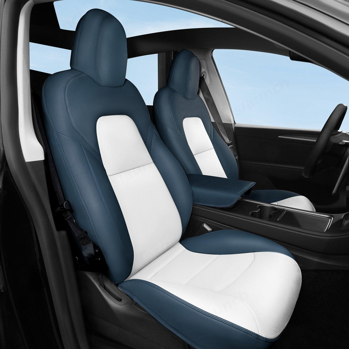 Luxury Highland Seat Cover for 2024+ Tesla Model 3 - Complete Protection and Style! - Evooor