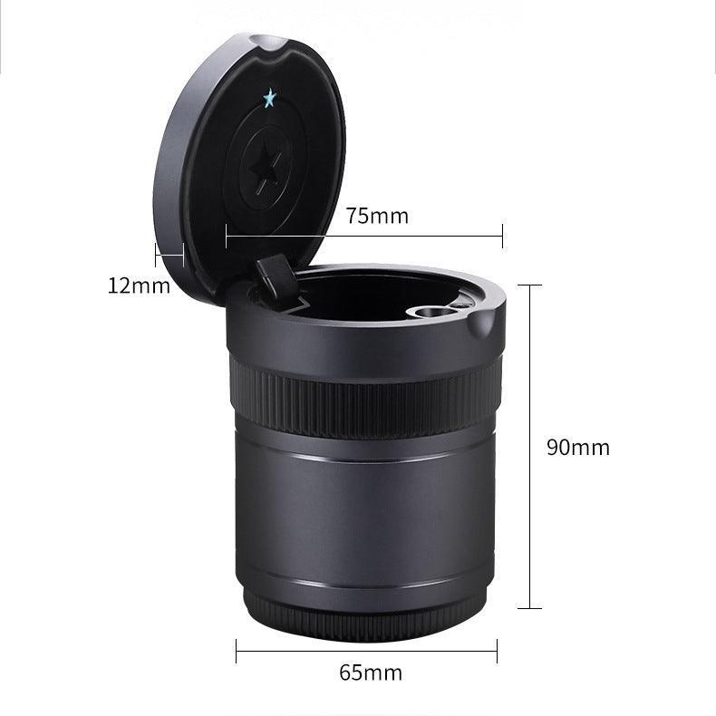 Model 3/Y/X/S Tesla Vehicle Ashtray with Smell-proof Lid and LED Light for Tesla(2012-2024） - Evooor