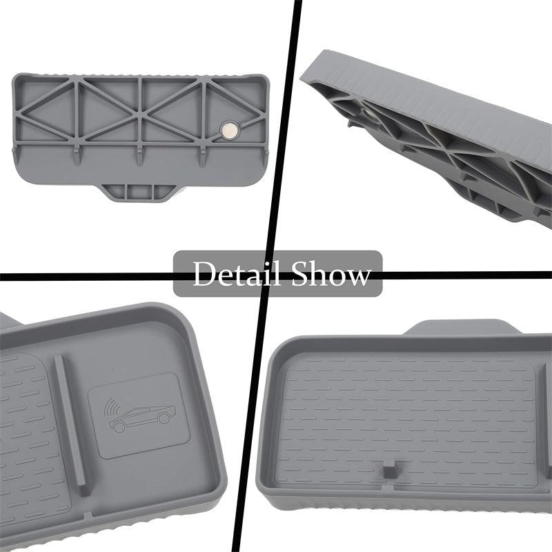 Model 3/Y Center Console Organizer Tray, Dashboard Hidden Non-Slip Tissue Sunglasses Storage Box For Tesla(2017-2023) - Evooor