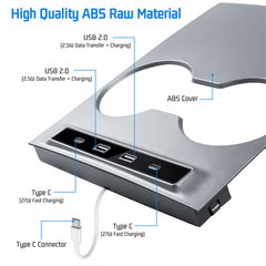 Splitter alimentato da adattatore per auto con caricabatterie rapido USB modello 3/Y per Tesla (2021-2023)