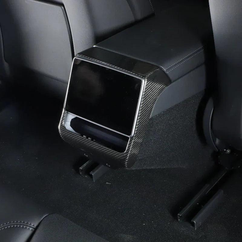 [Real Carbon Fiber] Rear AC Vent Cover for Tesla Model Y Juniper 2025+ - Evooor
