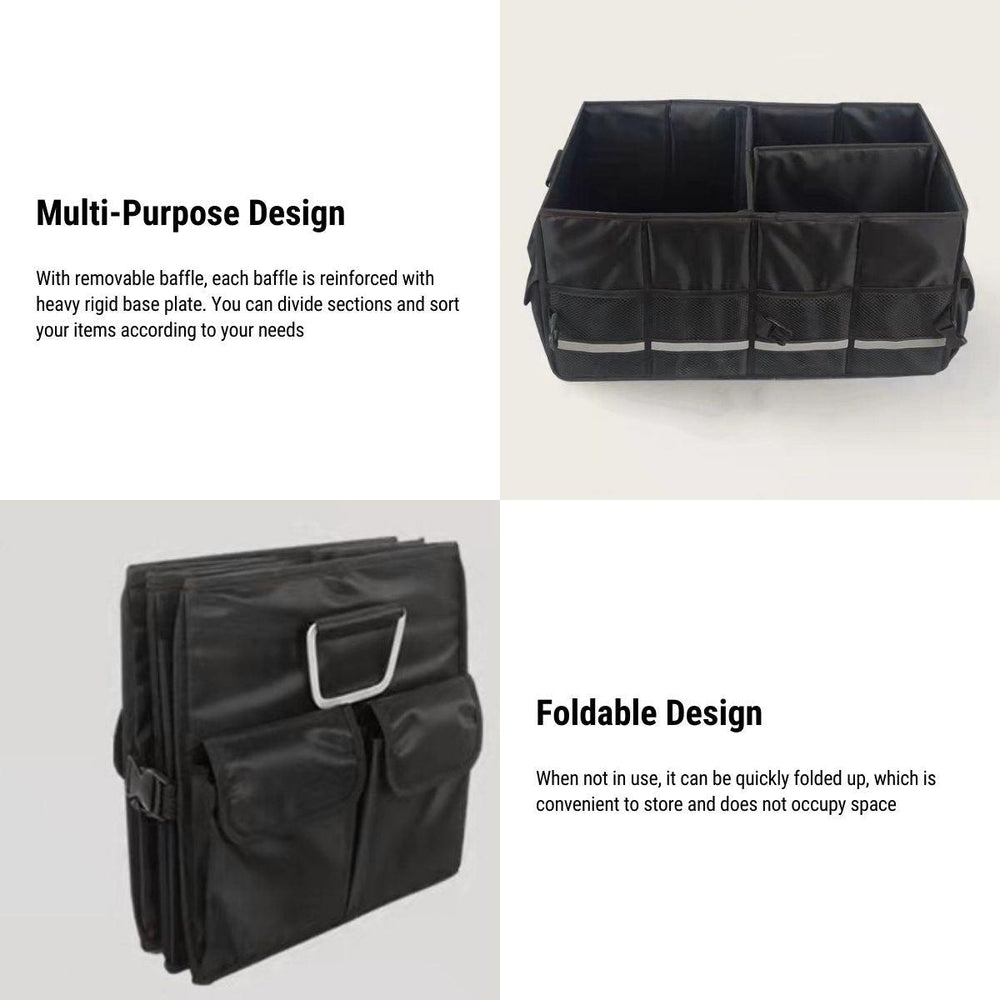 Tesla Model 3/Y/S/X/Cybertruck Organizer - Collapsible Car Trunk Organizer with Easy Storage - Evooor