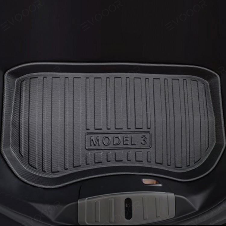 2024 Model 3 Highland All-Weather Floor Mats Full Set Trunk Mat Cargo Mat Frunk Cargo Liner for Tesla - Evooor