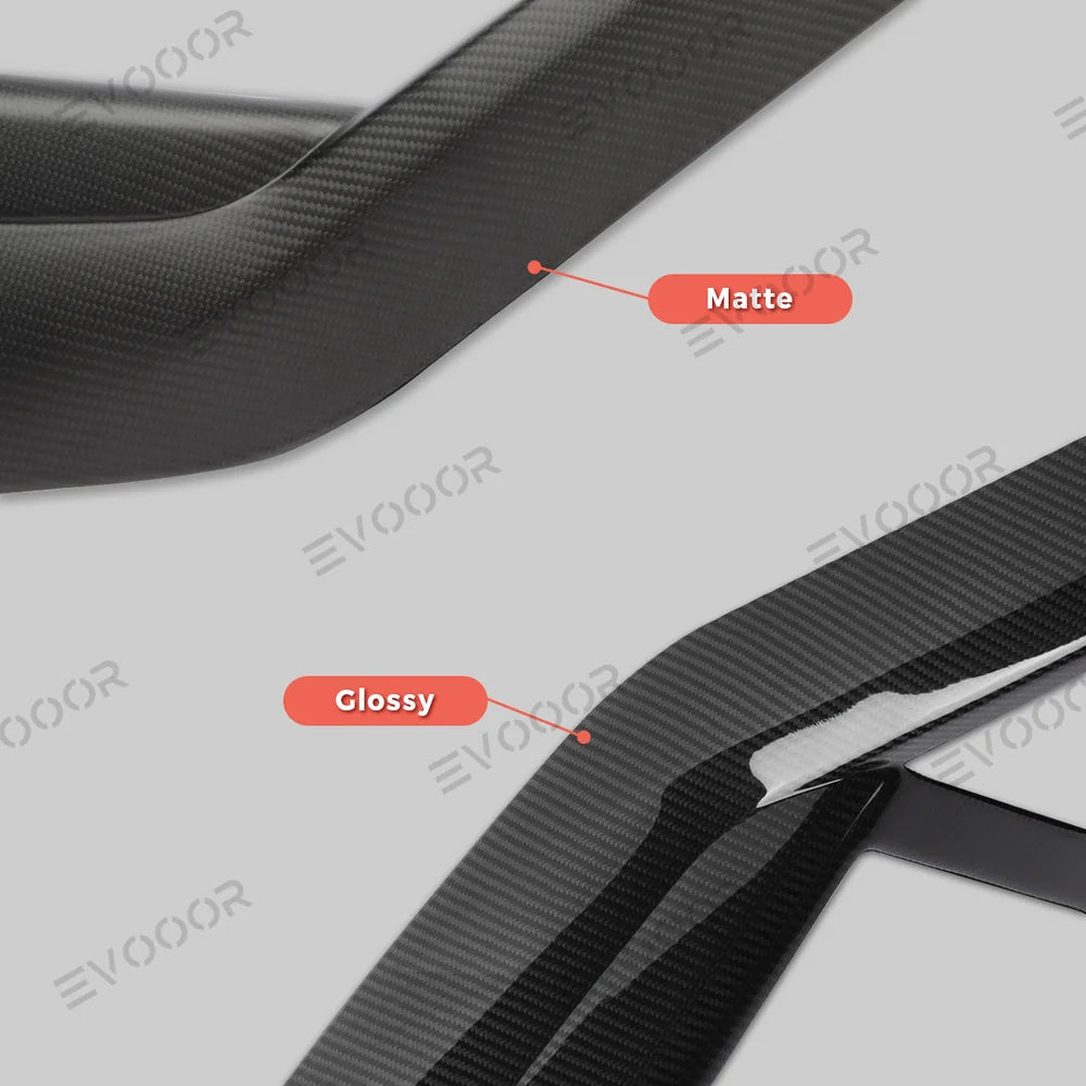 High-Quality Carbon Fiber Center Console Trim Panel for Tesla Model Y - Custom Fit with Modern Style for Juniper 2025+ Models