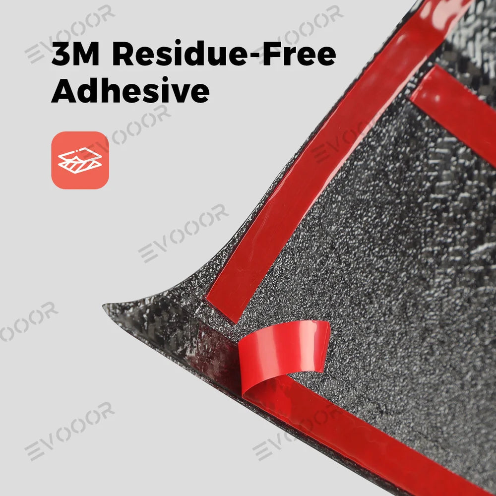 High-Quality Carbon Fiber Center Console Trim Panel for Tesla Model Y - Custom Fit with Modern Style for Juniper 2025+ Models