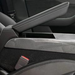 High-Quality Carbon Fiber Center Console Trim Panel for Tesla Model Y - Custom Fit with Modern Style for Juniper 2025+ Models