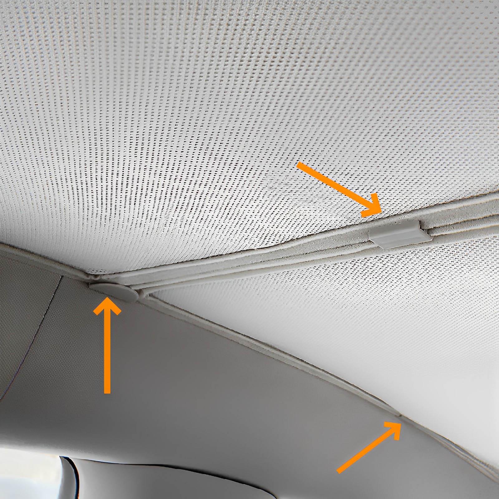 Tesla Sunshade Clips- Fits All Model - Evooor