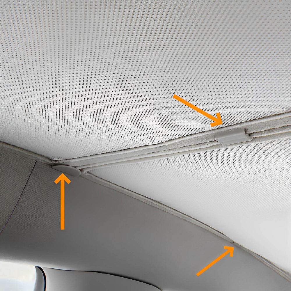 Tesla Sunshade Clips- Fits All Model - Evooor