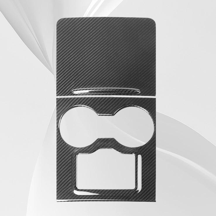 [Real Carbon Fiber] Model 3/Y Center Console Overlays With Key Card Slot (Gen. 2) for Tesla(2021-2023) - Evooor