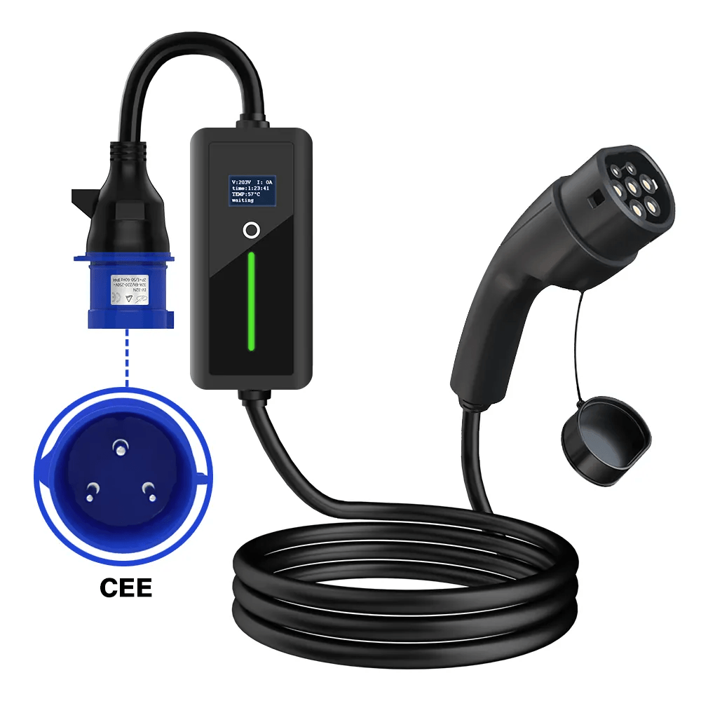High-Power Type 2 Portable Electric Vehicle Charging Station - Evooor